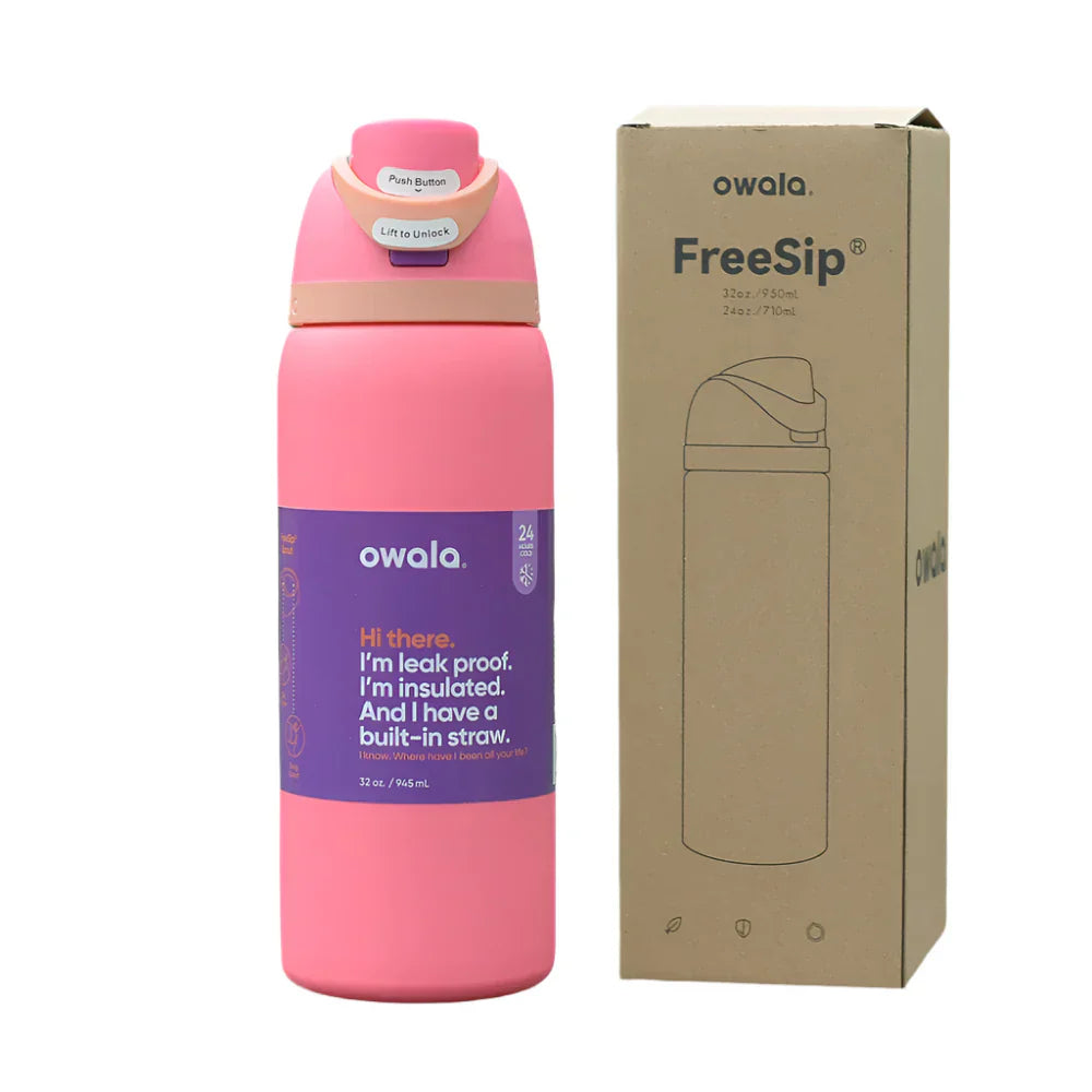 Owala FreeSip Quarta Rose Bottle