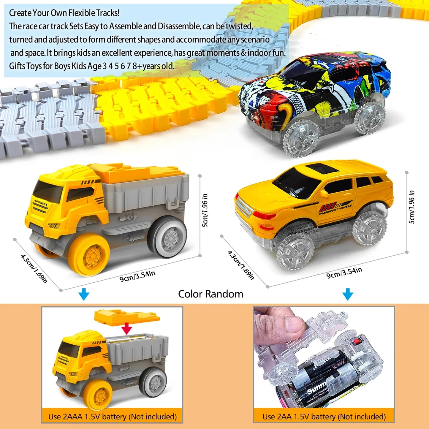 Children’s Electric Flexible Track Car