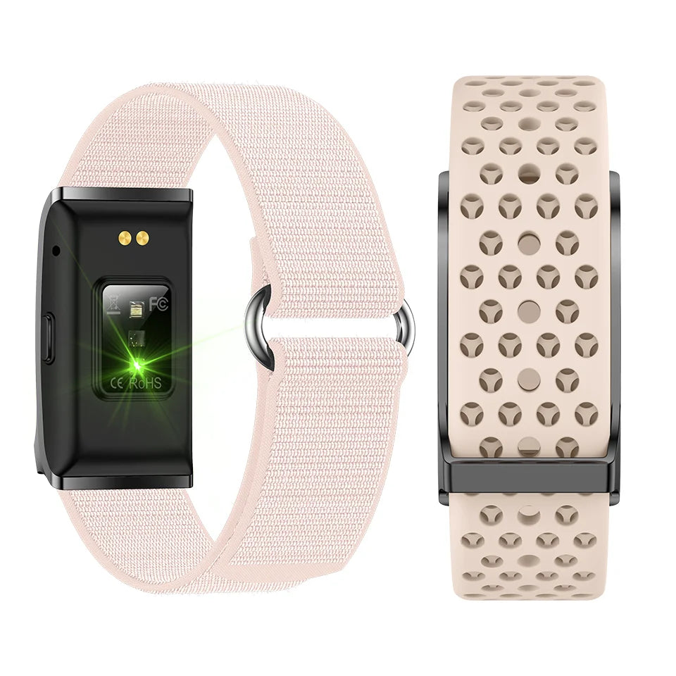 Smart Bands Heart Rate Fitness Trackers Blood Pressure Sleep Monitor 170+ Sports Waterproof Smart Wristband Free Subscription