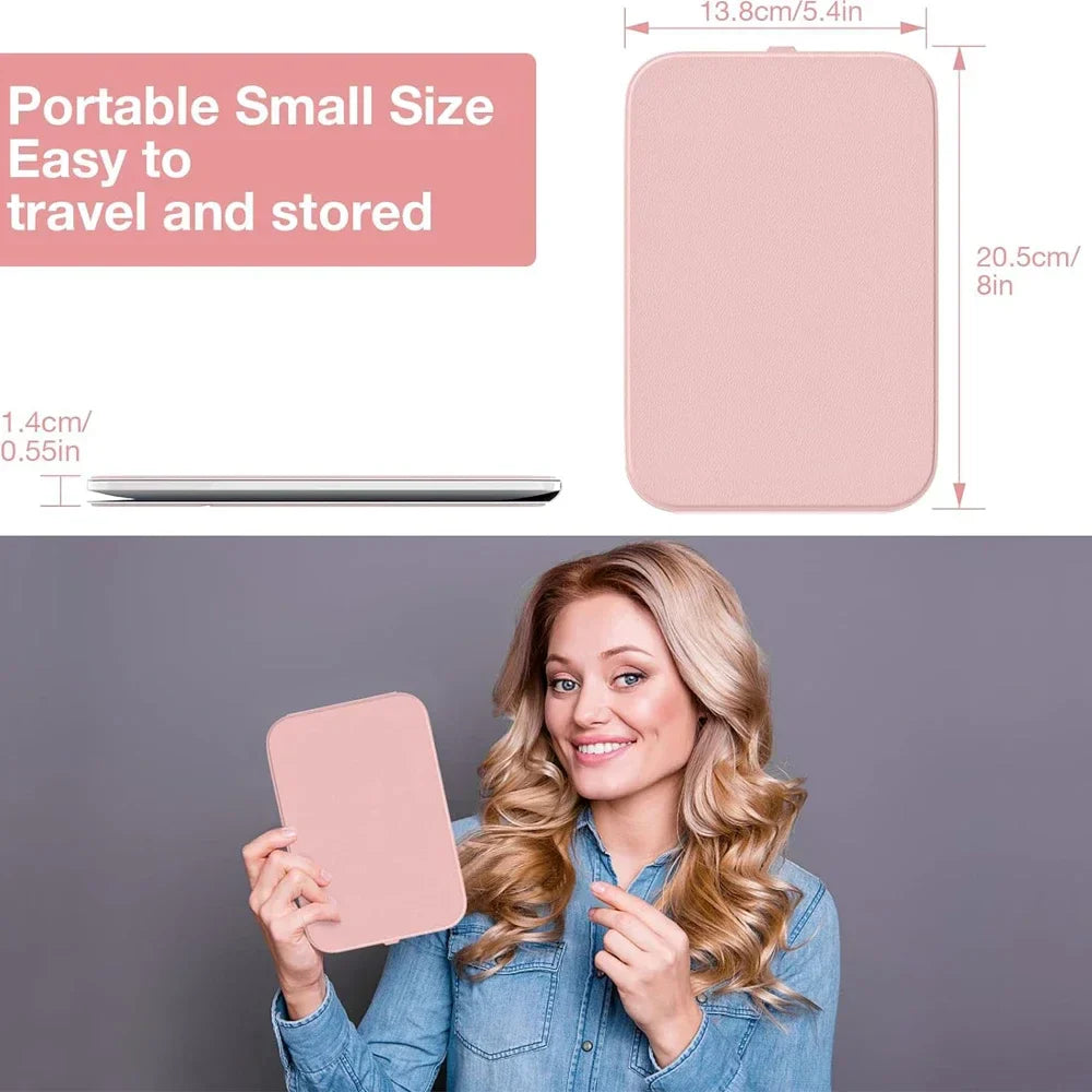 Portable LED Touch Travel Mirror