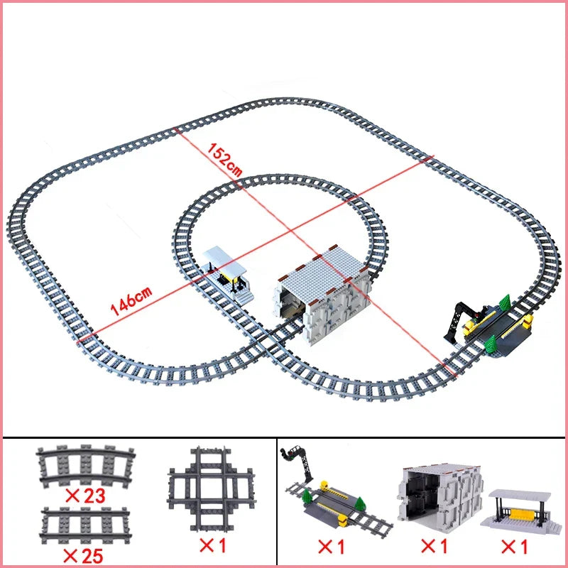 City Train Station Building Blocks