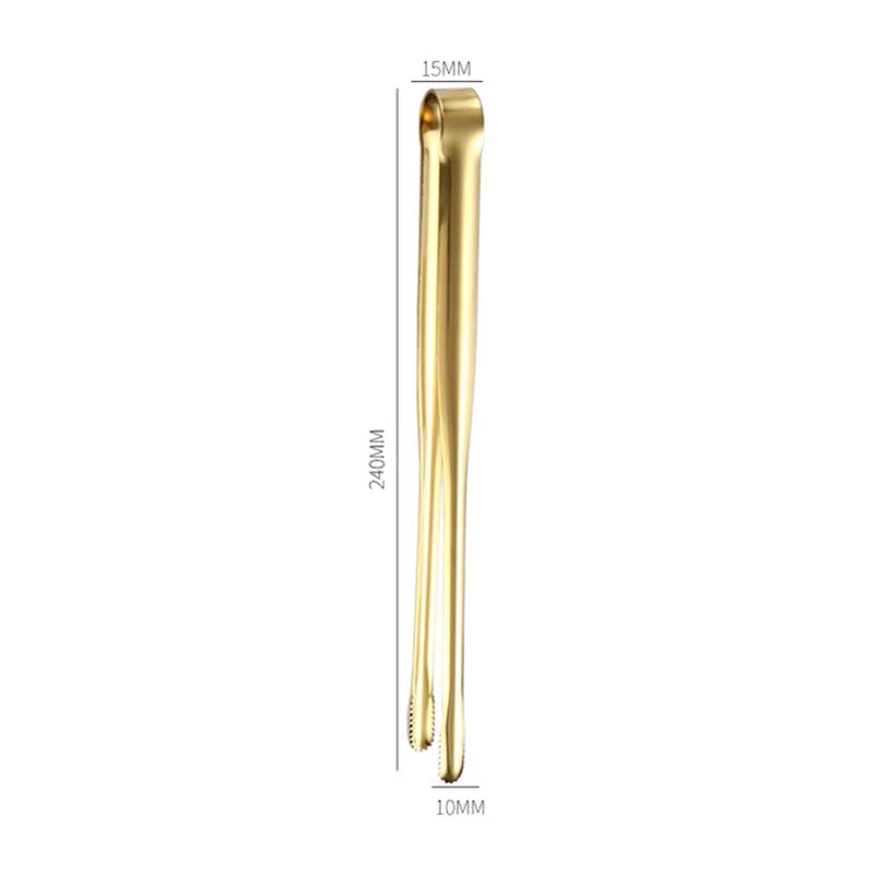 Gold Stainless Steel BBQ Tongs