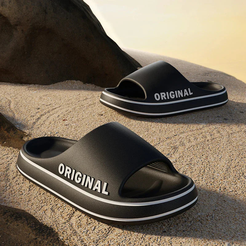 Feslishoet Women Letter Slippers