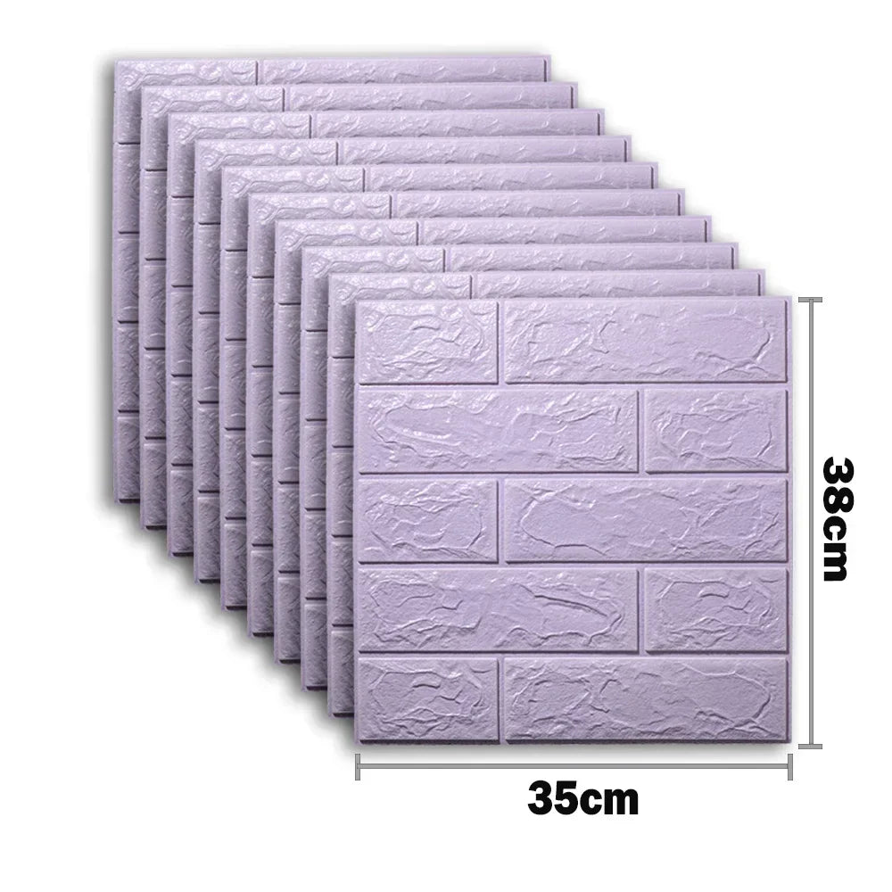 3D Foam Brick Wall Stickers