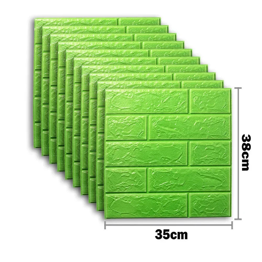 3D Foam Brick Wall Stickers