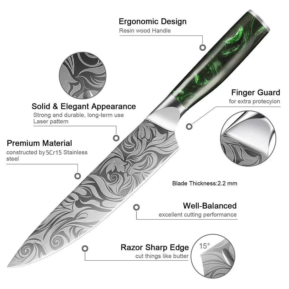 XITUO Stainless Steel Knife Set