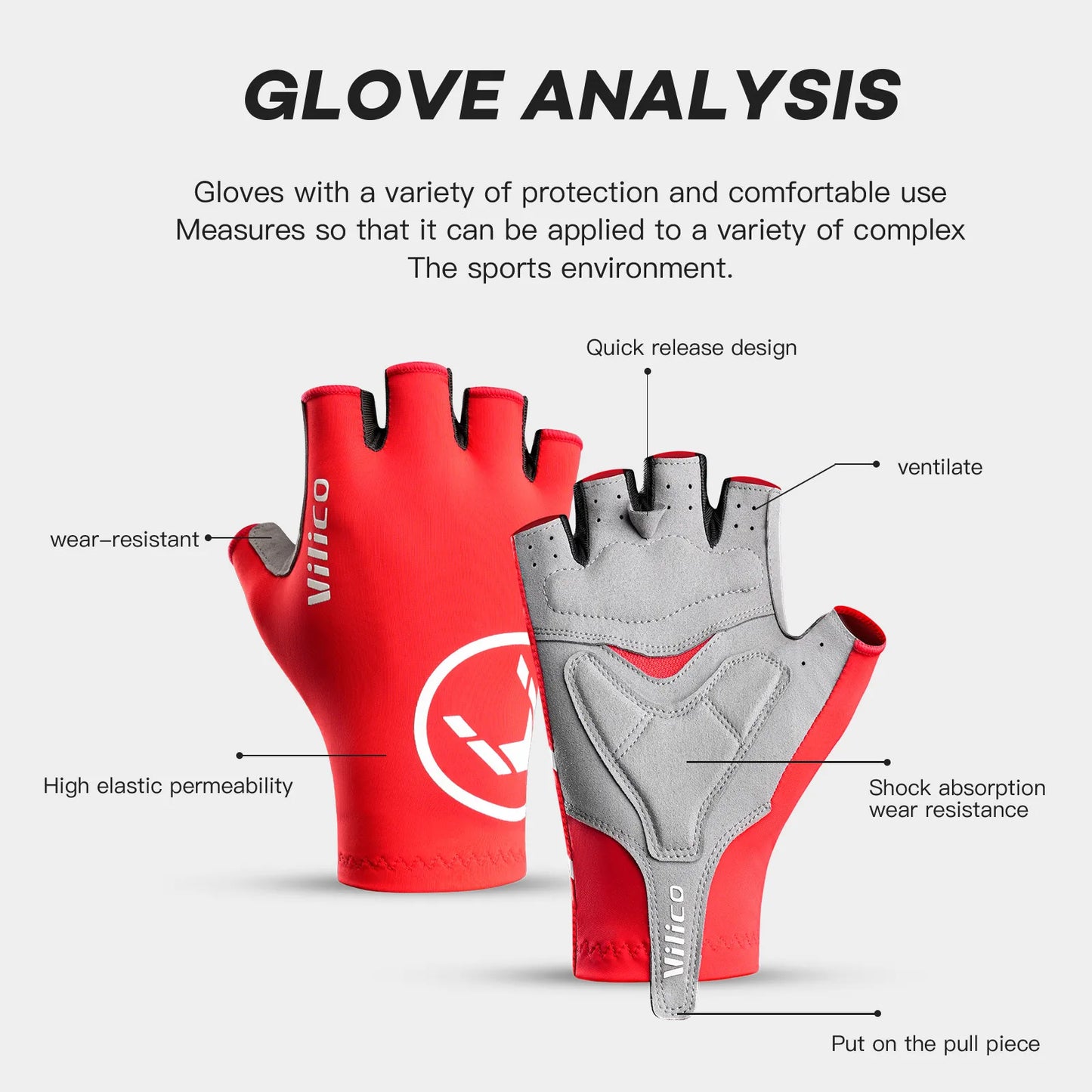 Breaking Wind Cycling Gloves