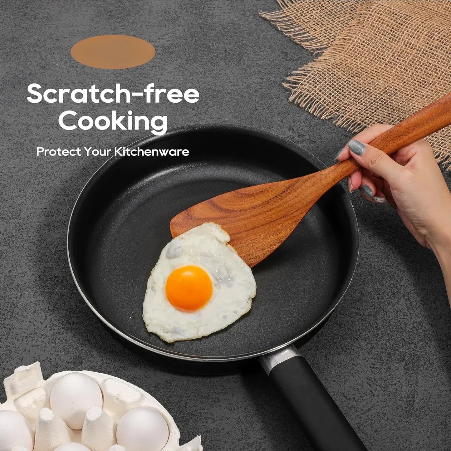 Teak Wooden Utensils Set