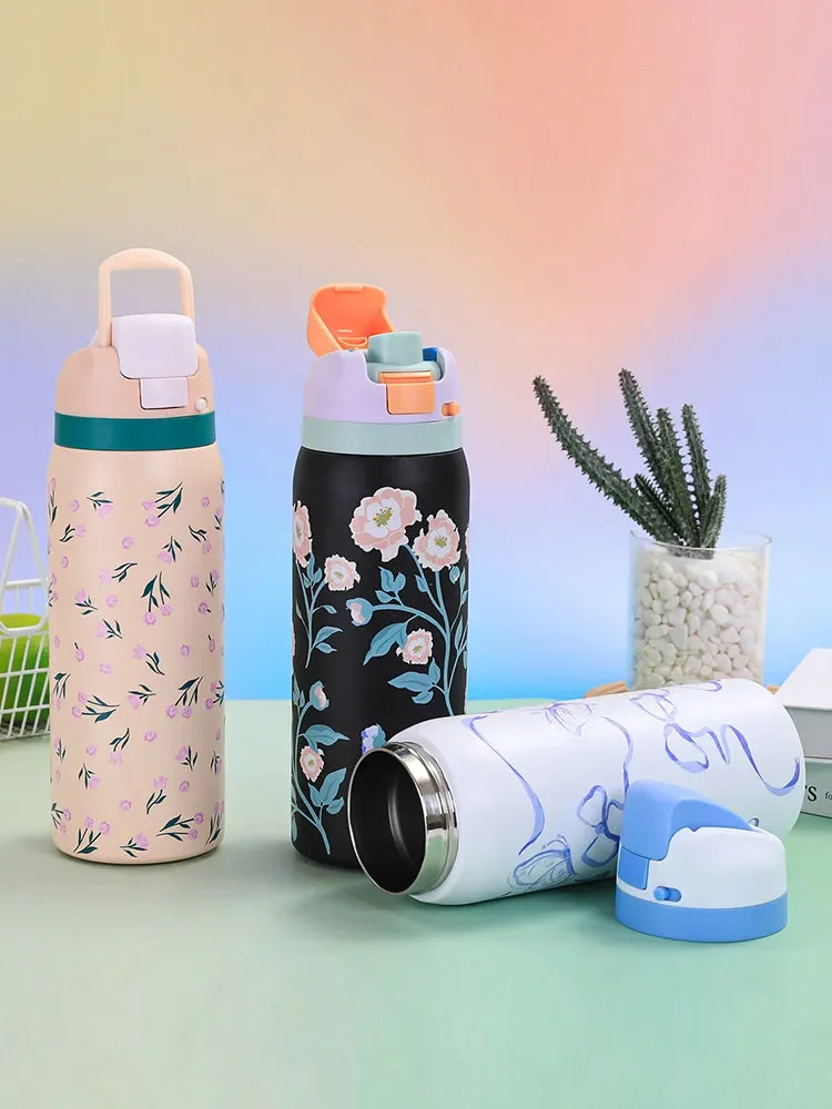 Owala Cartoon Steel Sports Water Bottle