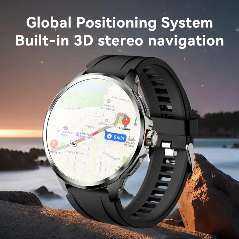5G/4G All-Network Smart Watch 1.95 inch AMOLED 2100mah Battery 8GB+128GB RAM 900W Camera GPS WIFI Google APP Download Smartwatch