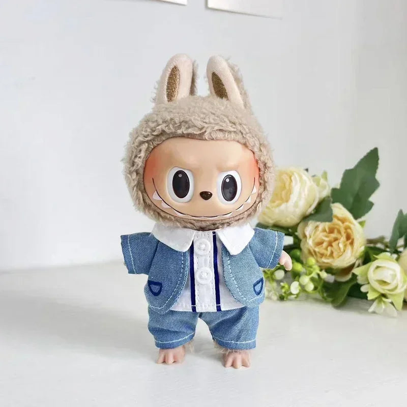 17cm Labubu Hoodie Outfit