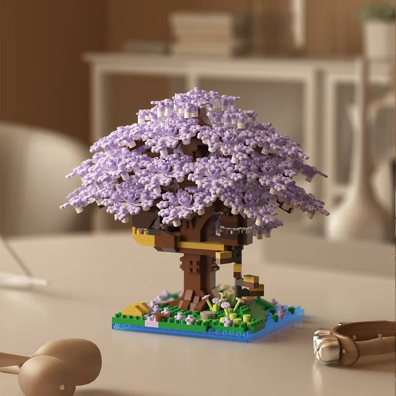 Pink Cherry Tree House Blocks