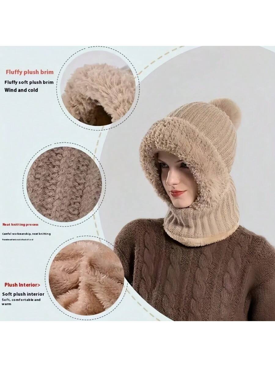 WarmthMax Thermal Lined Knit Hat - Black
