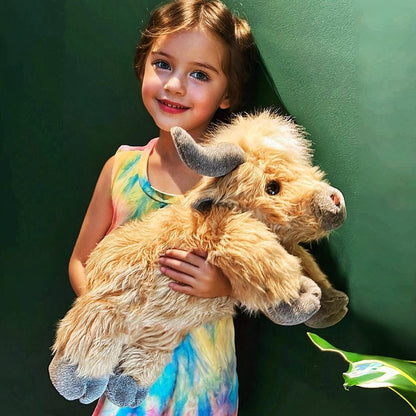 Christmas New Gift Toy🐂🎁Cute Cartoon Highland Cow Cuddly Toy