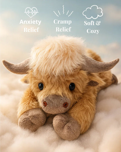 Christmas New Gift Toy🐂🎁Cute Cartoon Highland Cow Cuddly Toy