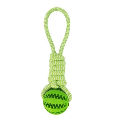 Rubber Ball Rope Chew Toy
