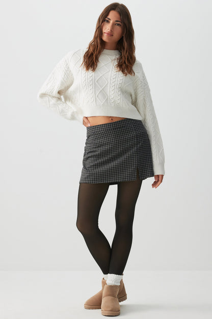 AVIRONA Thermal Fleece-Lined Sheer Winter Tights